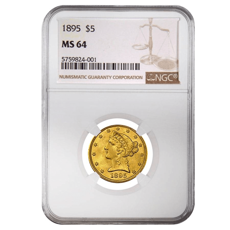 1895 $5 Liberty Head Half Eagle Gold Proof