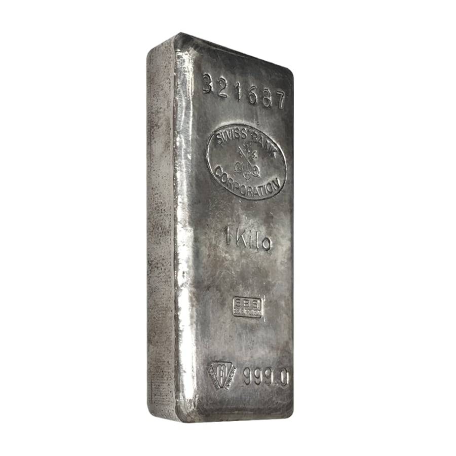 1 Kilo .999 Silver Swiss Bank Corporation