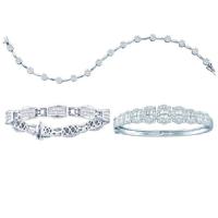 Fashion White Diamond Collection Bracelets and Ban Image