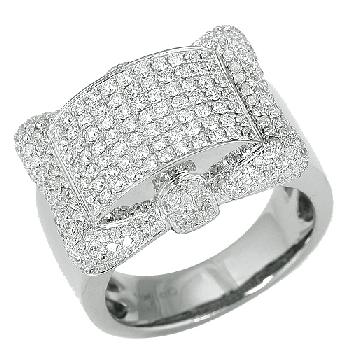 10K 2.00CTW Pave Set Diamond Mens Ring Image