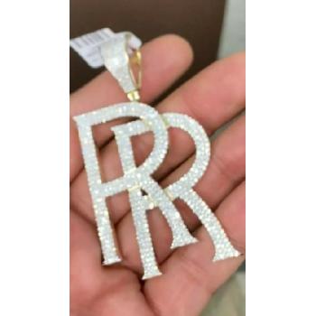 10k Gold 5.2 Carats Diamond Rolls Royce Pendant Image