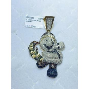 10k Gold Super Mario Brothers 1.50 Diamond Pendant Image