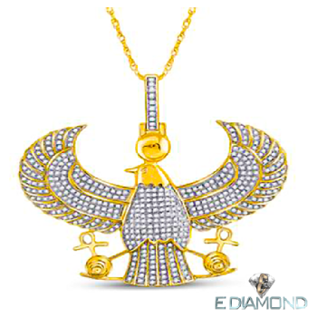 10k Gold 1.25 Carat The Falcon of Horus Image