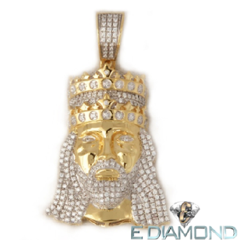 King Solomon Natural Diamond Pendant 10K 0.65 Crt Image