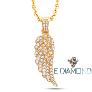 Angel Wing Diamond Pendant 10K 0.90 Carats Image