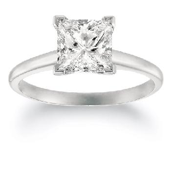 0.33CT PRINCESS CUT DIAMOND SOLITAIRE (SUPREME Image