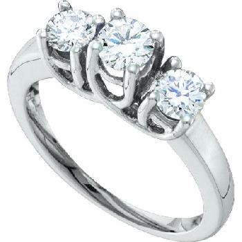 0.25CT ROUND CUT 3 STONE DIAMOND RING Image