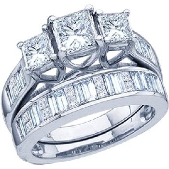 2.50CT LADIES 3 STONE DIAMOND RING Image