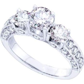 2.50CT DIAMOND 3 STONE BRIDAL RING Image
