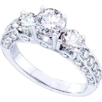 2.50CT DIAMOND 3 STONE BRIDAL RING Image
