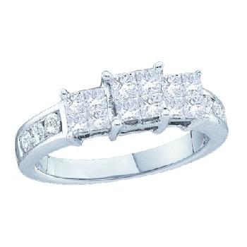 1.00CT ROUND PRINCESS DIAMOND LADIES RING Image