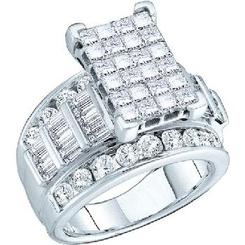 2.00CT PRINCESS ROUND BAGGUETTE DIAMOND LADIES INV Image