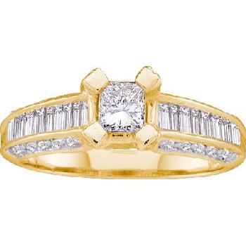 1.00CT DIAMOND RING WITH 0.40CT PRINCESS CUT Image