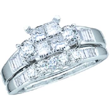 1.00CT, DIAMOND INVISIBLE SET BRIDAL, SET Image