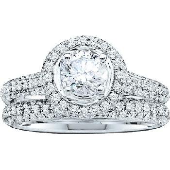 1.23CT DIAMOND 0.40CT CENTER ROUND LADIES BRI Image