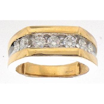 1.00CTW MENS DIAMOND BAND Image