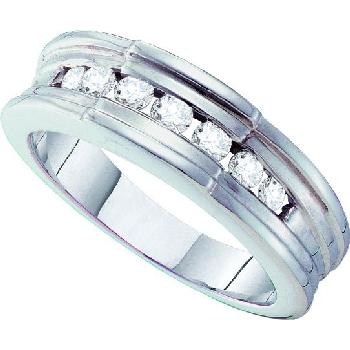 0.50CT ROUND DIAMOND MENS BAND Image