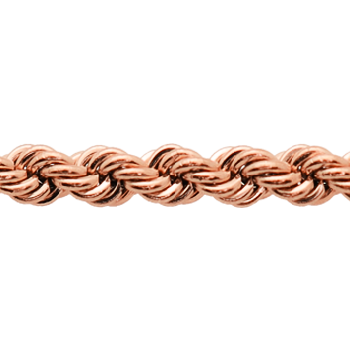 10K Rose Gold Rope Chain Image