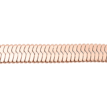 14K Rose Gold Herringbone Chain Image