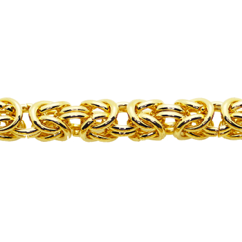10K Yellow Gold Byzantine Chain Image