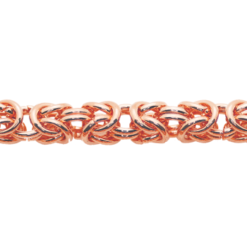 14K Rose Gold Byzantine Chain Image