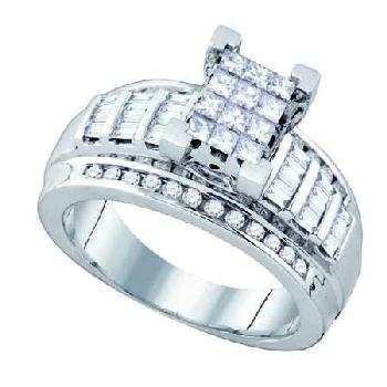 .90CT, DIAMOND PRINCESS CUT, INVISIBLE SET RING Image