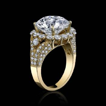 Round Brilliant diamond weighs 10.01 carats, I Col Image