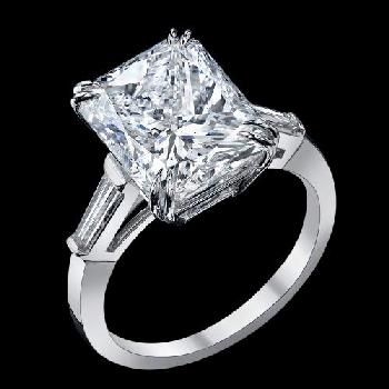 7.14 CT, Radiant Cut, SI2 Certified GIA Image