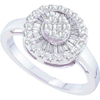 0.69CT DIAMOND FLOWER RING Image