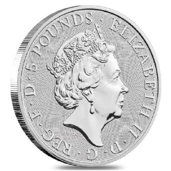 2020 Queen's Great Britain 2 oz Silver Coin Image