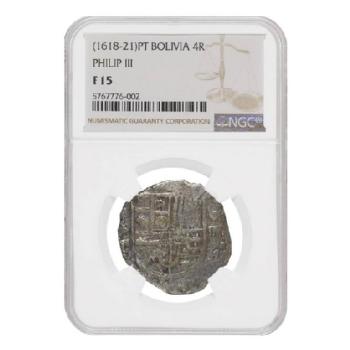 1618-21 P M Colonial Bolivia Philip III Image