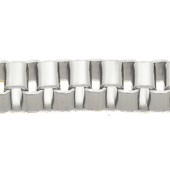 10K White Gold Box Chain / Venetian Link Chain Image