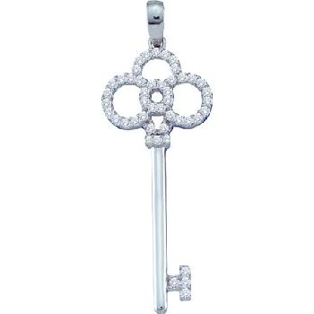 0.48CT DIAMOND KEY PENDANT Image