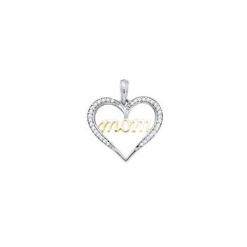 0.13CT DIAMOND "MOM" PENDANT Image