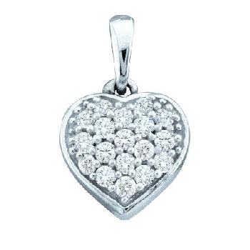 Title0.10CT DIAMOND LADIES HEART PENDANT Image