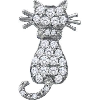 0.33CT DIAMOND CAT PENDANT Image