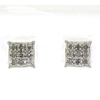 0.25CT DIAMOND CLUSTER EARRINGS Image