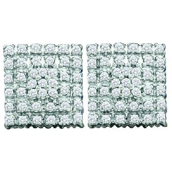 0.50CT DIAMOND CLUSTER EARRINGS Image