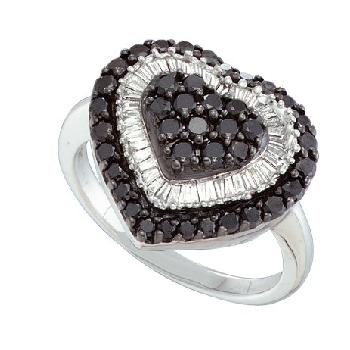 1.20CT DIAMOND LADIES HEART RING Image