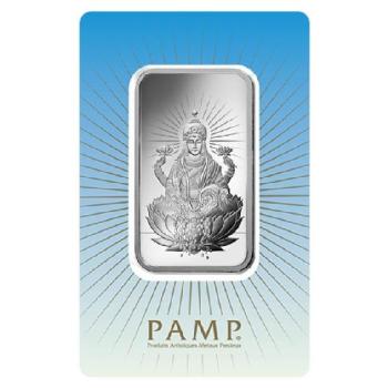 1 oz .999 Silver Bar PAMP Suisse, Lakshmi Image