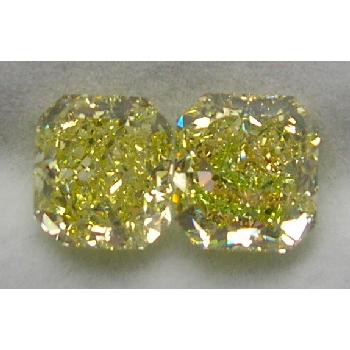 GIA Radiant Pair, Natural Fancy Intense Yellow 8.1 Image