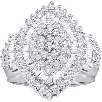 2.00CT DIAMOND LADIES CLUSTER RING Image