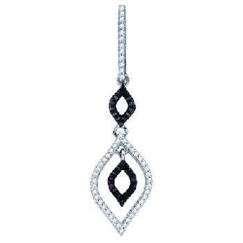0.25CT, BLACK, WHITE DIAMOND PENDANT Image