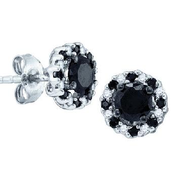 1.00CT, BLACK DIAMOND EARRINGS Image