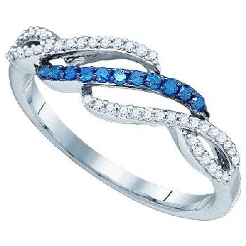 0.25CT, BLUE, DIAMOND FASHION RING Image