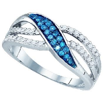0.36 CT, BLUE, DIAMOND FASHION RING Image
