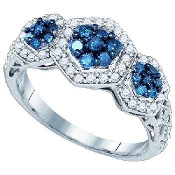 0.75 CT,BLUE DIAMOND FASHION RING Image