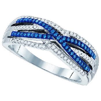 0.25 CT, BLUE, DIAMOND FASHION RING Image