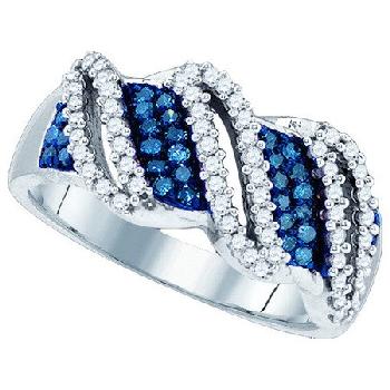 0.57 CT, BLUE, DIAMOND FASHION RING Image