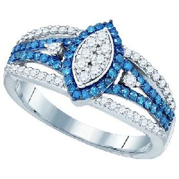 0.85 CT, BLUE, DIAMOND FASHION RING Image